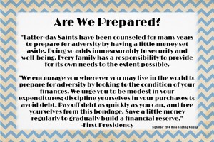 September 2014 HT Handout – Are We Prepared?